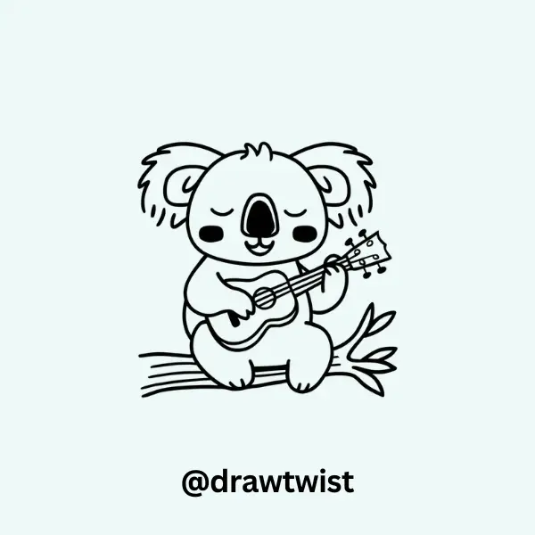 Koala Playing a Ukulele