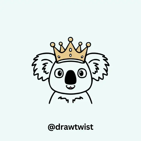 Koala Wearing a Crown