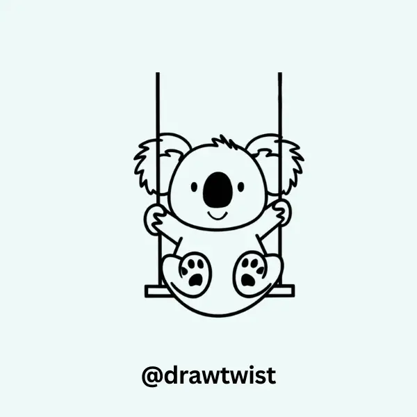 Koala on a Swing