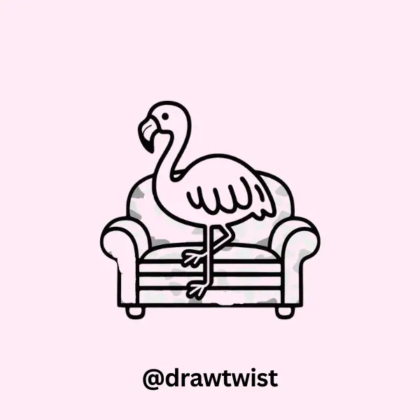 Lazy Couch Flamingo