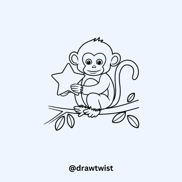 Monkey Holding a Star