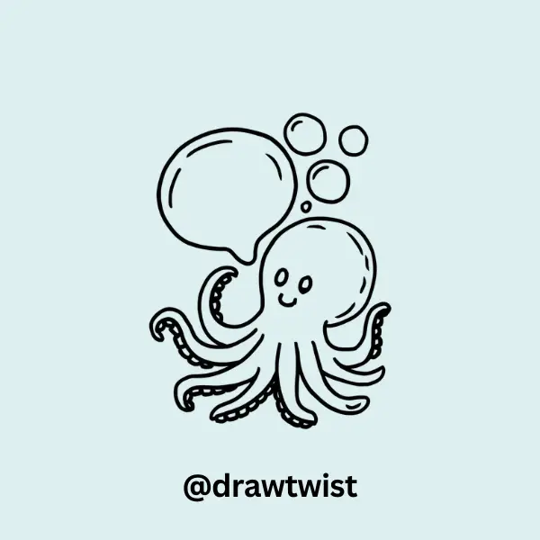 Octopus Blowing Bubbles