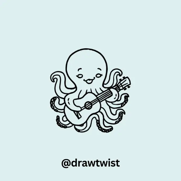 Octopus Playing Guitar
