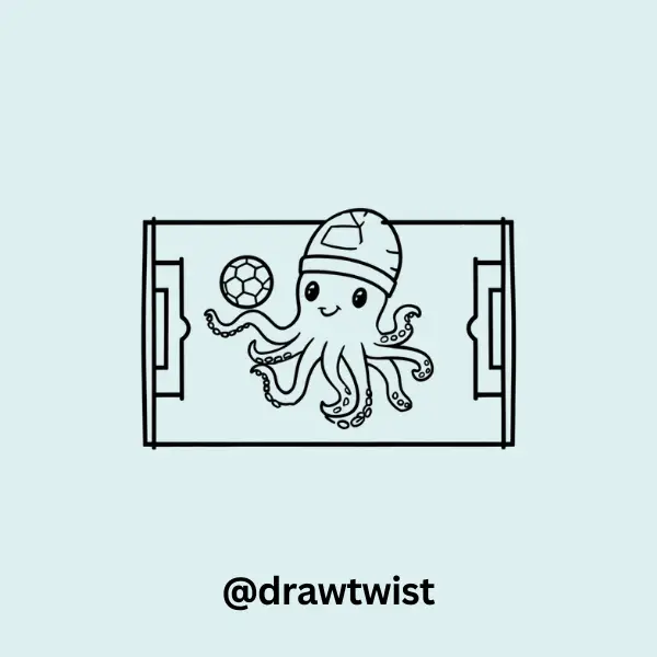 Octopus Playing Soccer