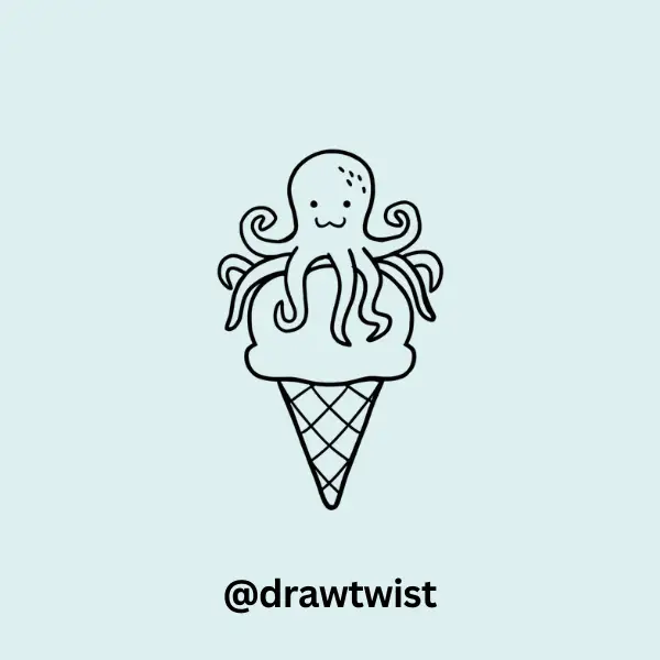 Octopus With a Giant Ice Cream Cone