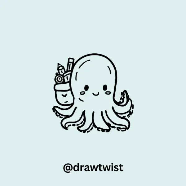 Octopus With a Tiny Backpack