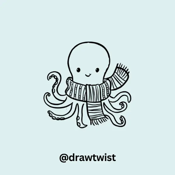 Octopus Wrapped in a Scarf