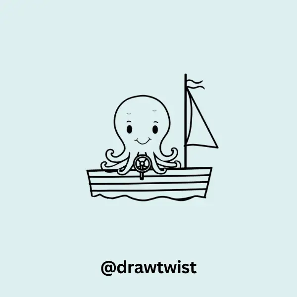 Octopus in a Tiny Boat
