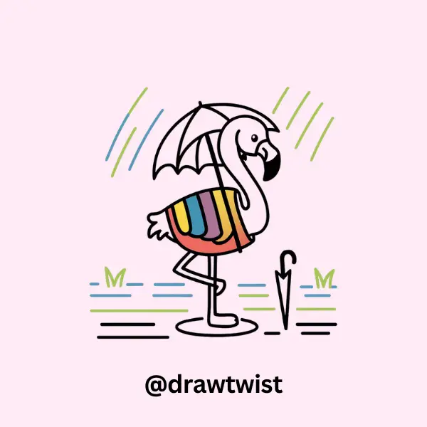 Raincoat Flamingo
