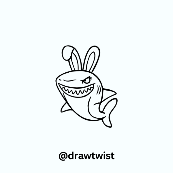 Shark Wearing Bunny Ears
