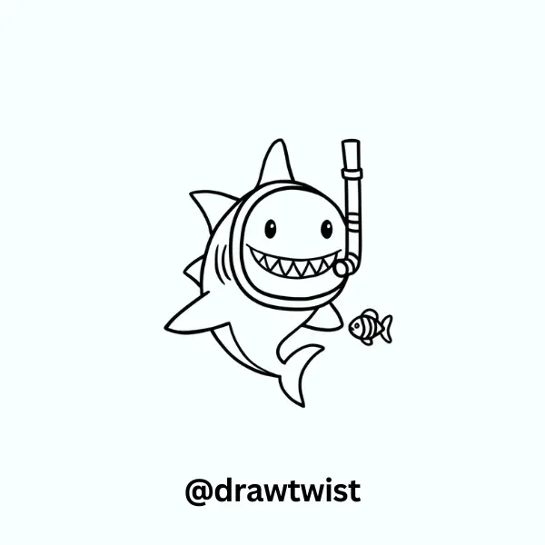 Shark Wearing a Snorkel
