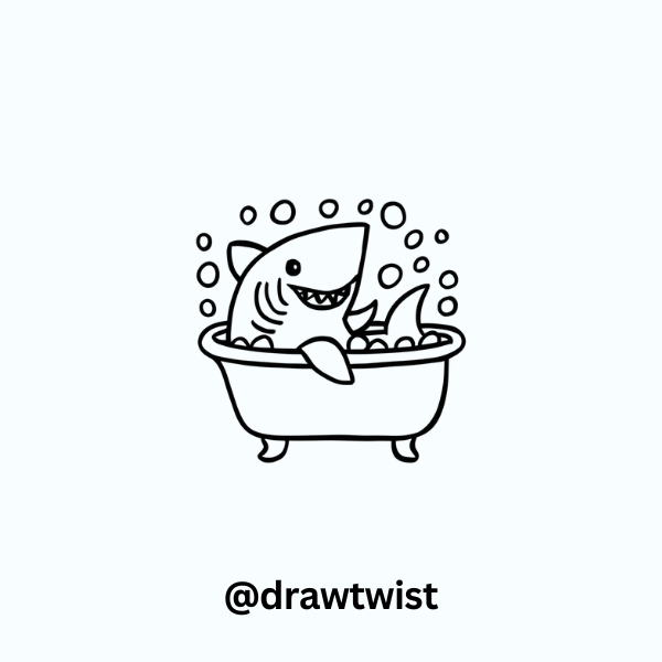 Shark in a Bubble Bath