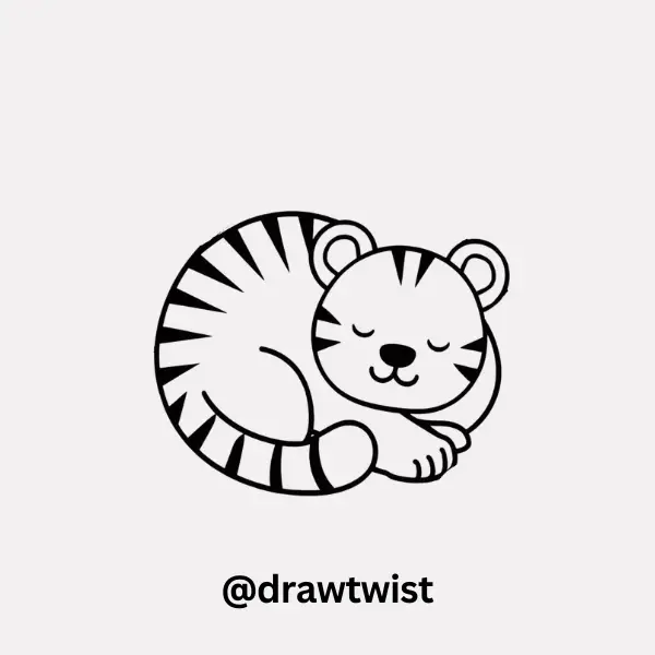 Sleepy Baby Tiger