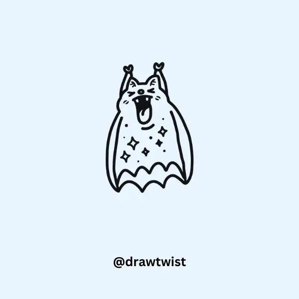 Sleepy Bat Yawning
