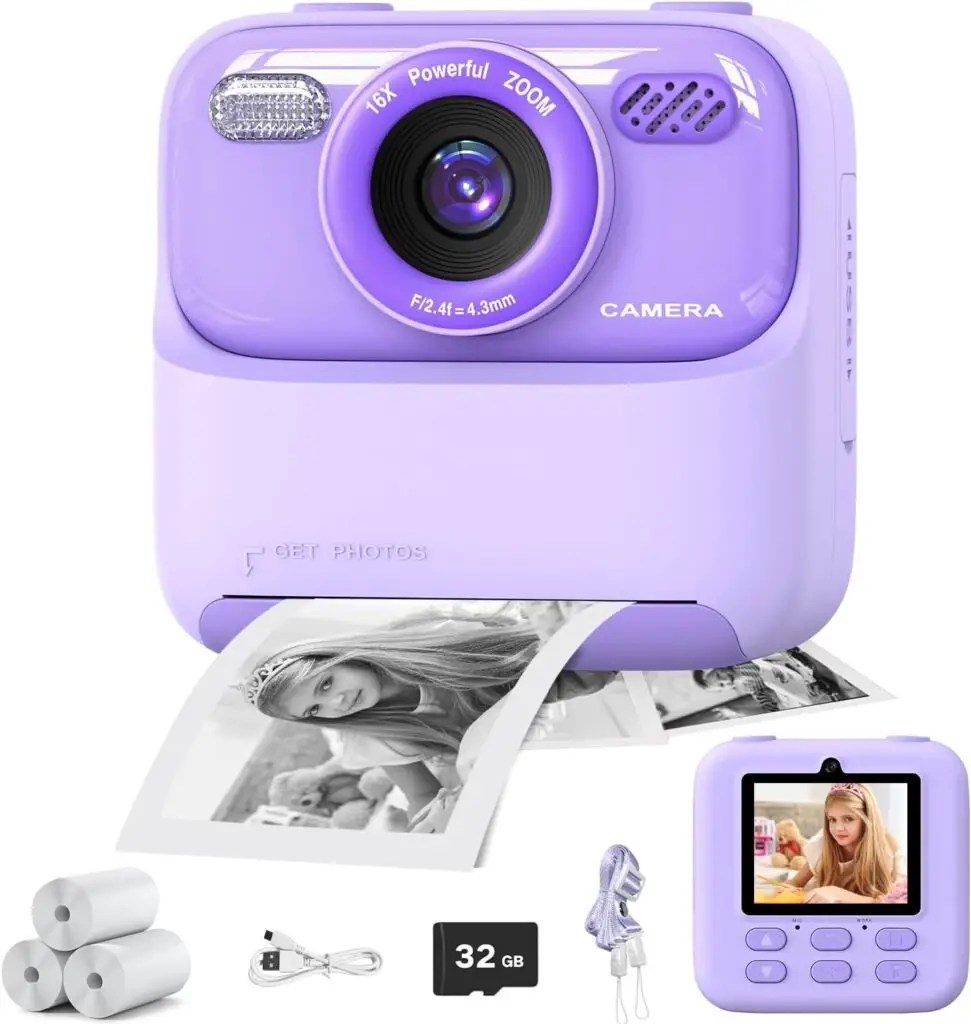 Masterbee Instant Print Camera for Kids