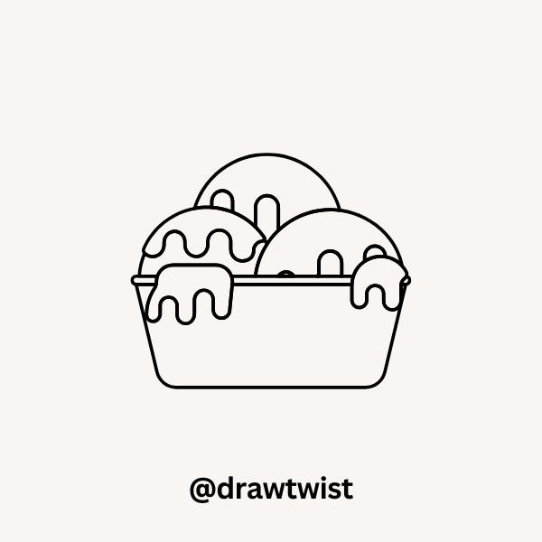 A Cake That’s a Melted Ice Cream Cone 