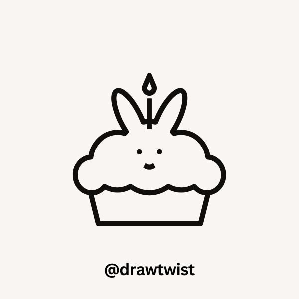 A Cake With Bunny Ears