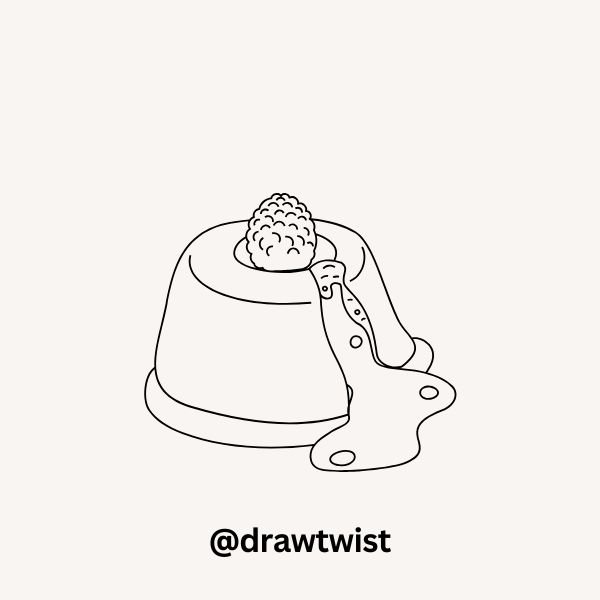 A Drippy Chocolate Lava Cake