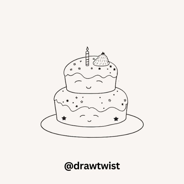 A Sleepy Cake With a Blanket of Frosting