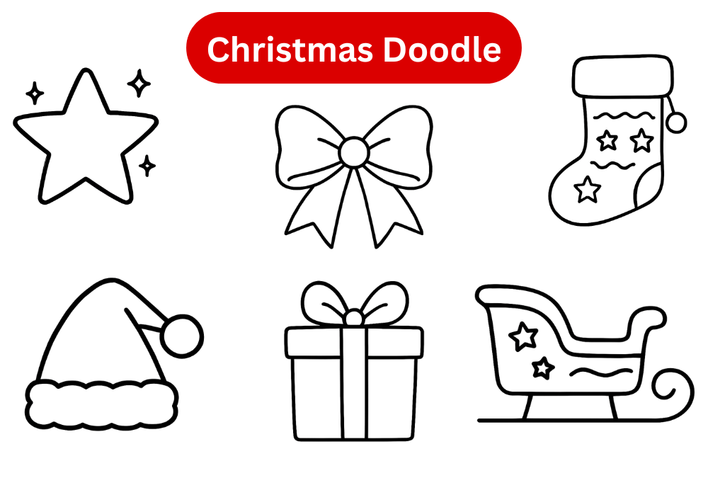 37 Easy Cute Christmas Doodle Drawing Ideas