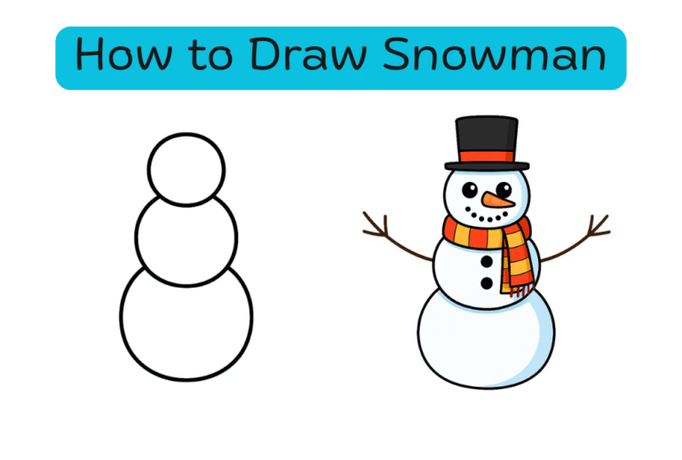How to Draw Snowman (Step-by-Step Guide)