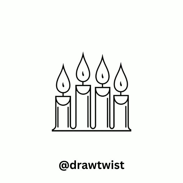 Advent Candles (Set of Four)