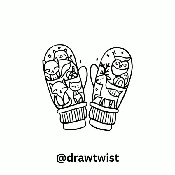 Animal-Themed Mittens