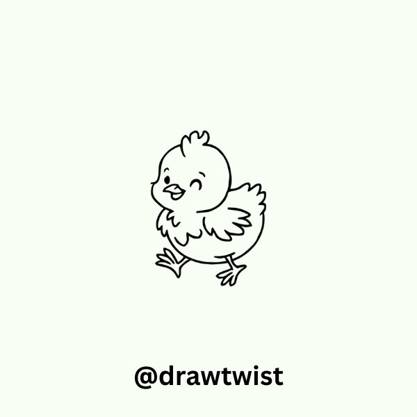 Baby Chick Drawing