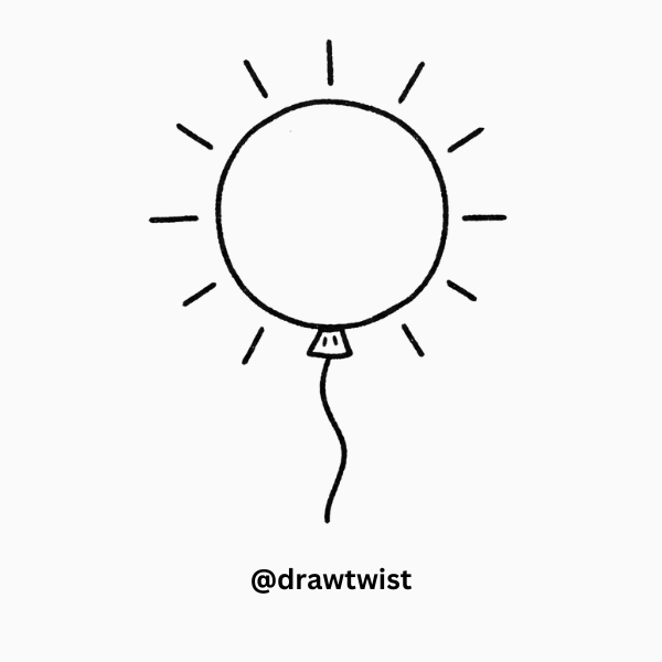 Balloon Doodle Drawing Ideas