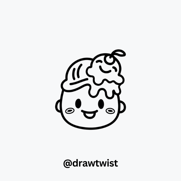 Cartoon Face Ice Cream