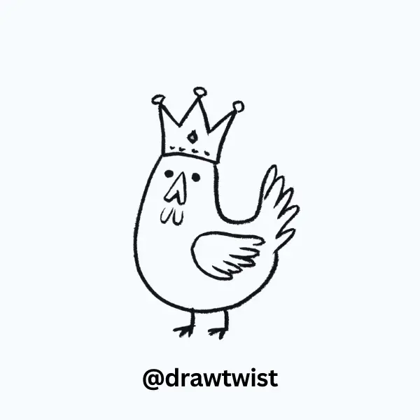 Chicken Wearing a Crown