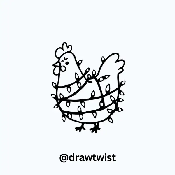 Chicken Wrapped in Fairy Lights
