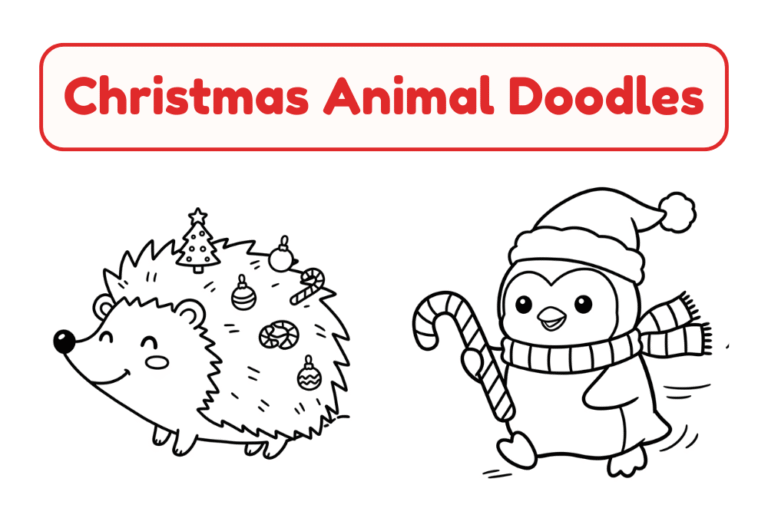 Christmas Animal Doodles