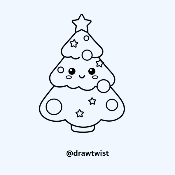 Cute Kawaii Christmas Tree