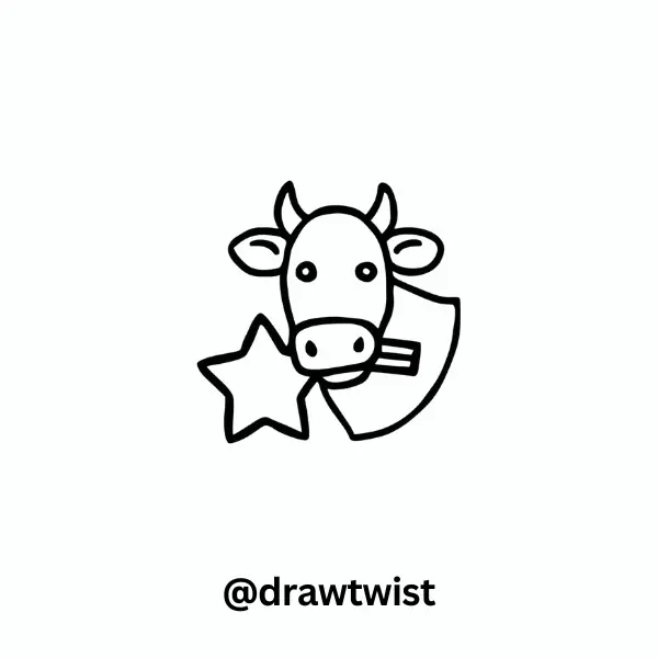 Cow Holding a Star