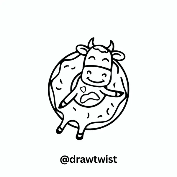 Cow Inside a Donut