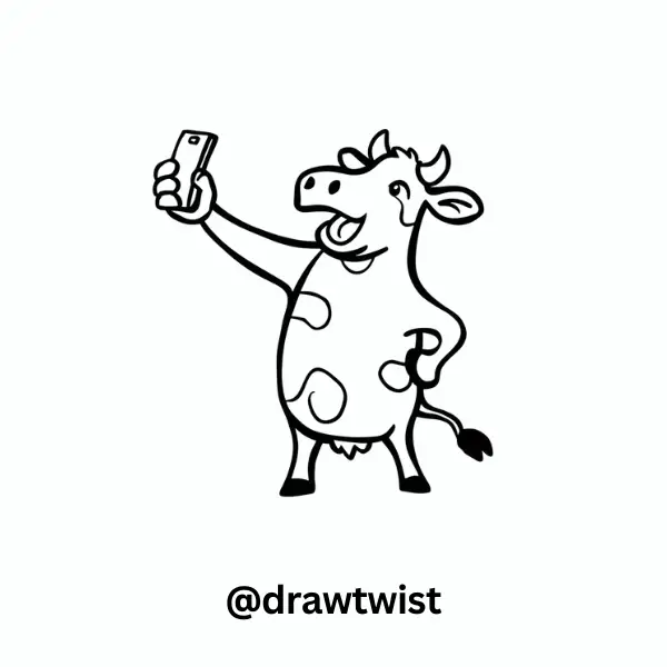Cow Taking a Selfie