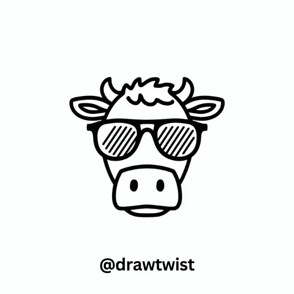 Cow Wearing Sunglasses