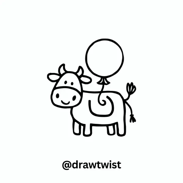 Cow with a Balloon