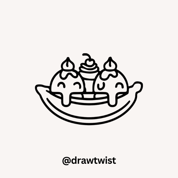 Cute Banana Split