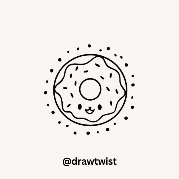 Cute Donut with Sprinkles
