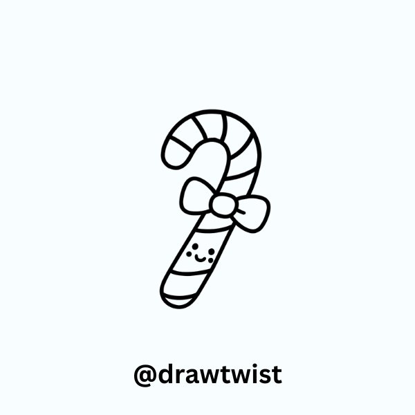 Cute Face Candy Cane