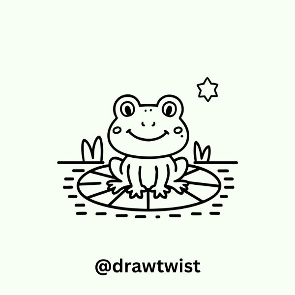 Cute Frog Sitting