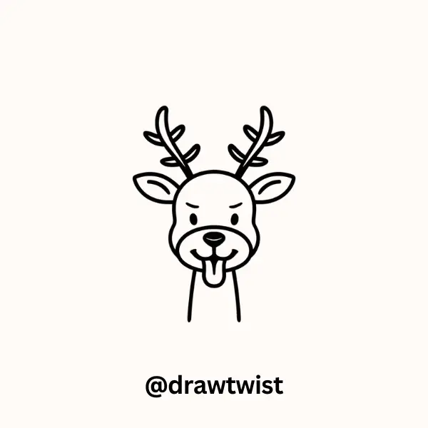 Deer Sticking Out Its Tongue