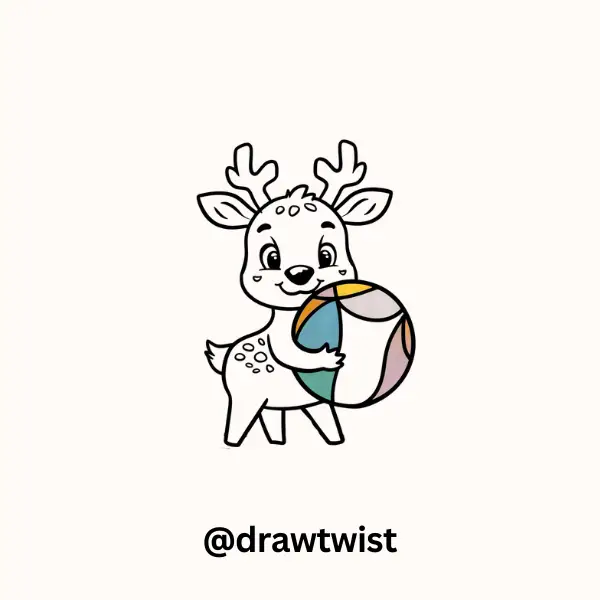 Deer With a Bouncy Ball