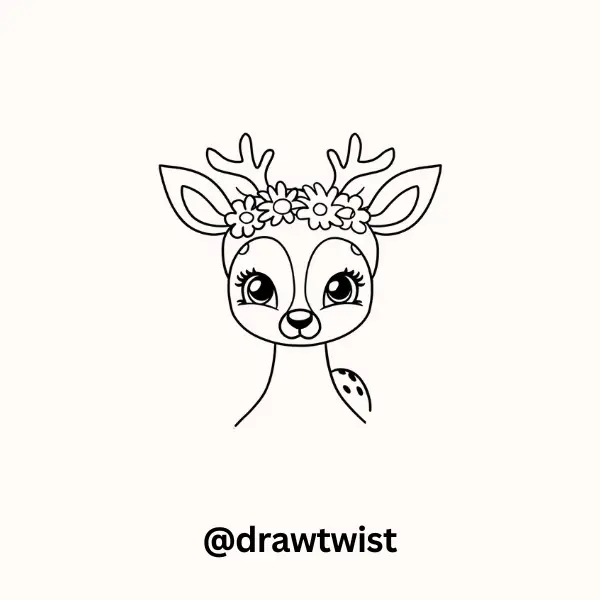 Deer With a Flower Crown
