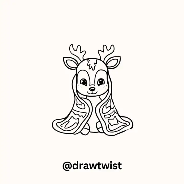 Deer Wrapped in a Blanket