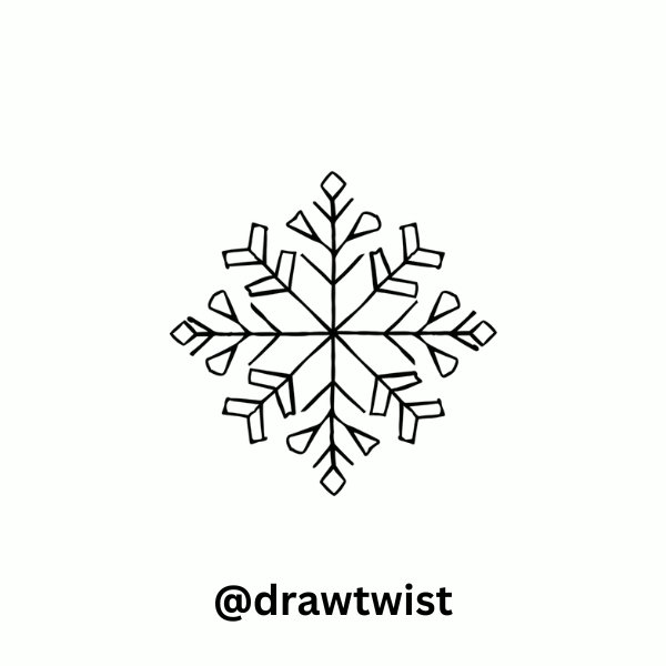Diamond-Pattern Snowflake