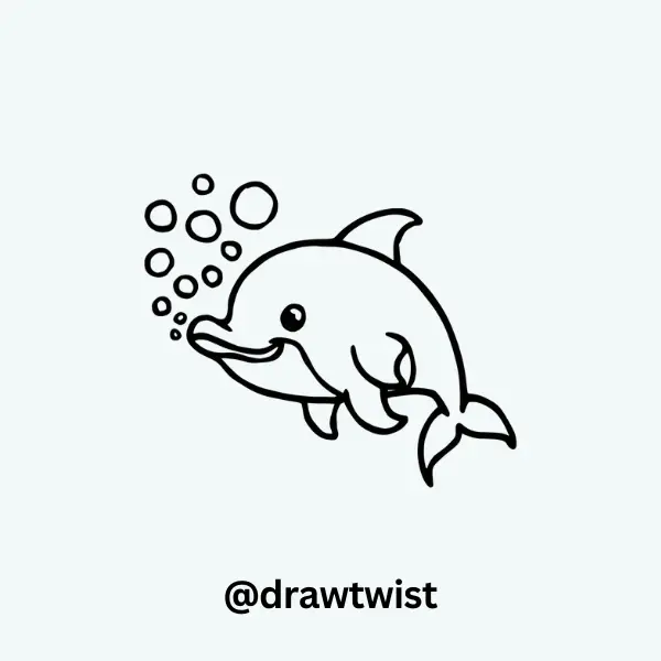Dolphin Blowing Bubbles
