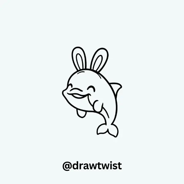 Dolphin Wearing Bunny Ears